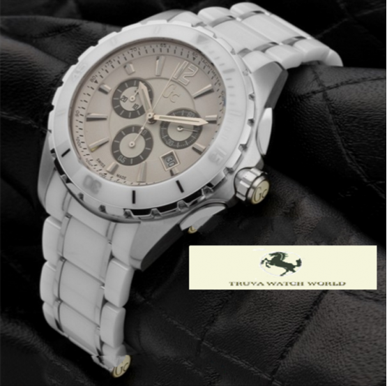 HK1336 GUESS COLLECTİON X76001G1S BEYAZ GÜMÜŞ ERKEK SAATİ